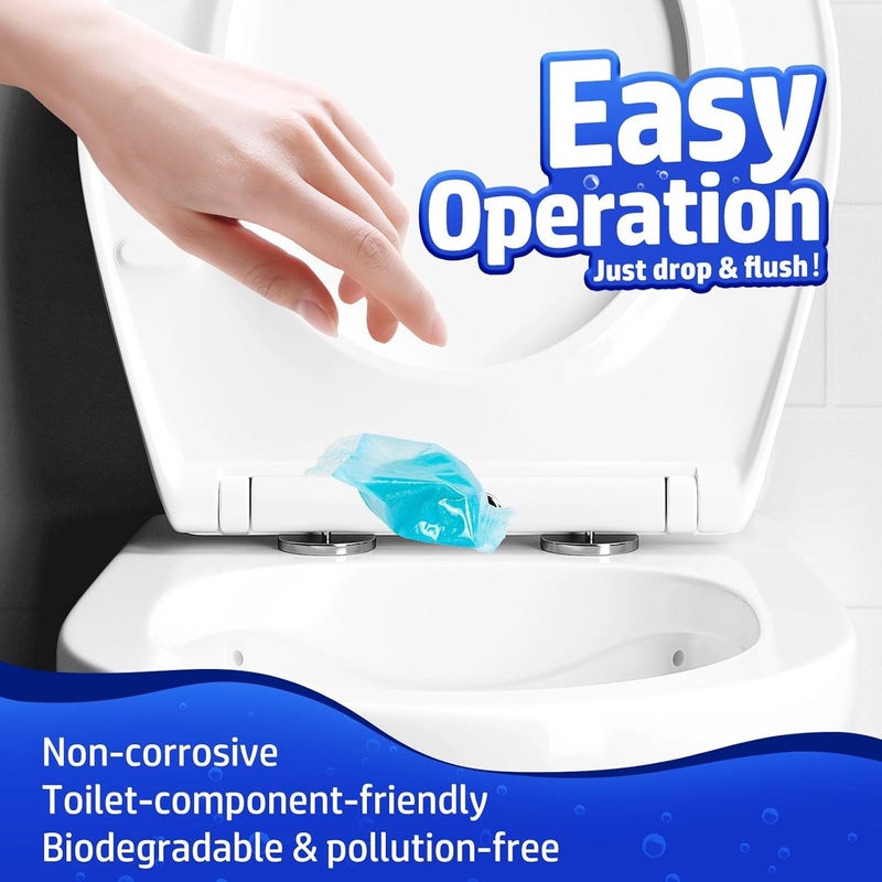 Vacplus Septic Tank Treatment - 24 Packs for 2-Year Supply, Bucket-Packed Septic Tank Treatment Packets, Dissolvable & Flushable Septic Tank Treatment Enzymes with Easy Operation for Wastes & Odors - Image 4